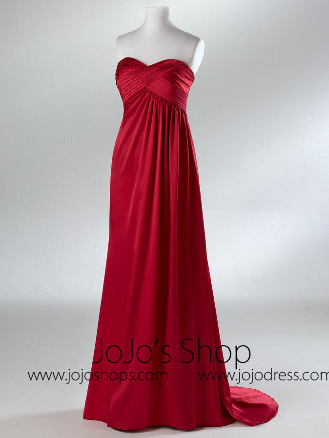 Red military ball on sale gown