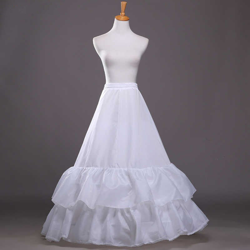 Plus and Regular Size 2 Hoop A-line Under Skirt Petticoat for Wedding