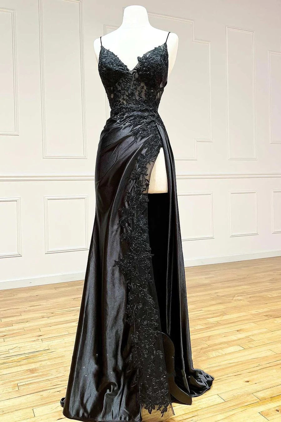 classy black gown