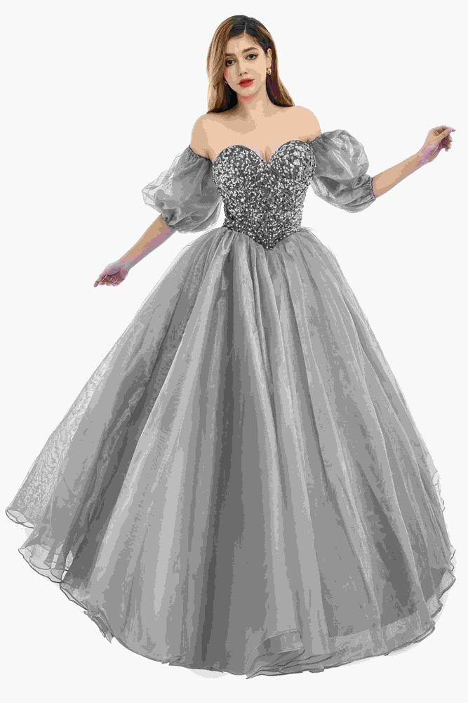 Gray Sweet 16 Dresses