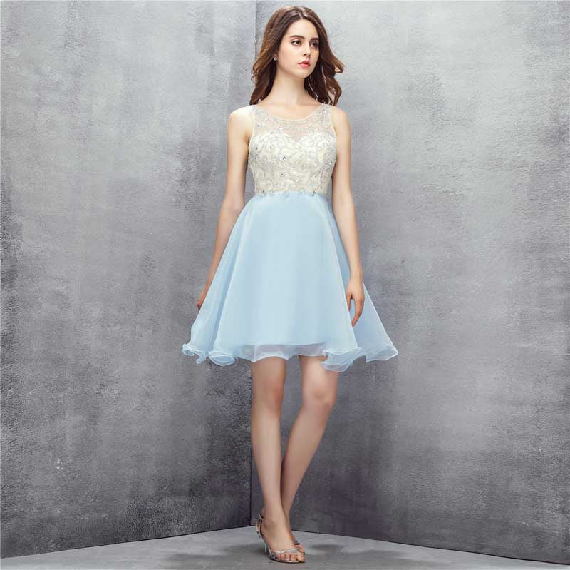 Light blue short semi formal clearance dress