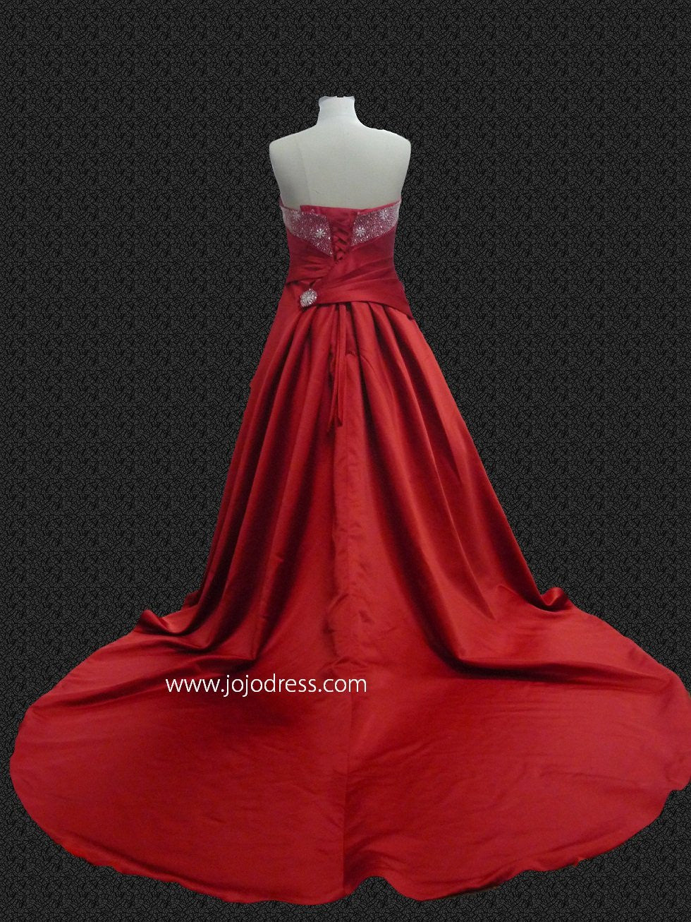 Red and Silver Wedding Dresses