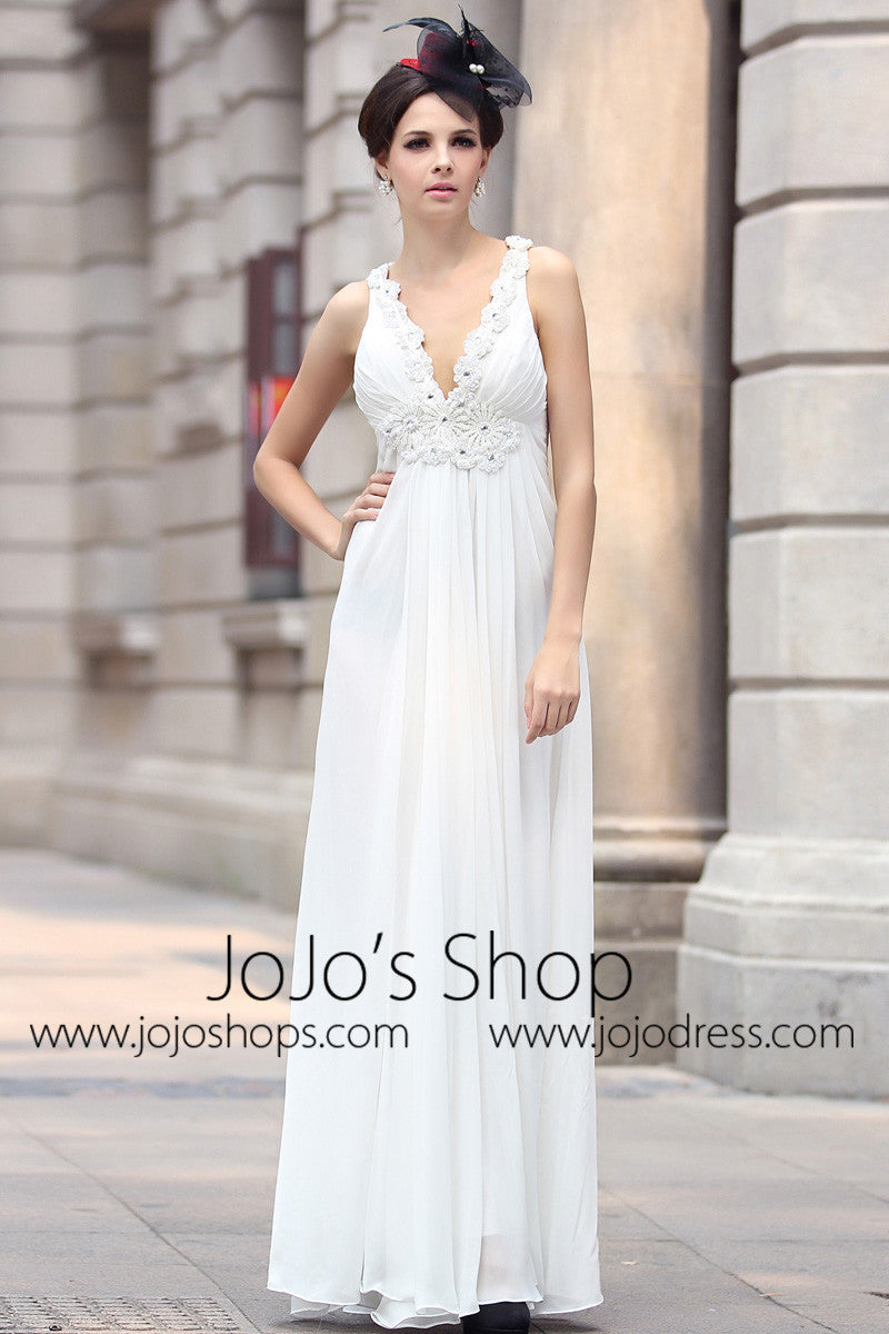 Short White Grecian Dress