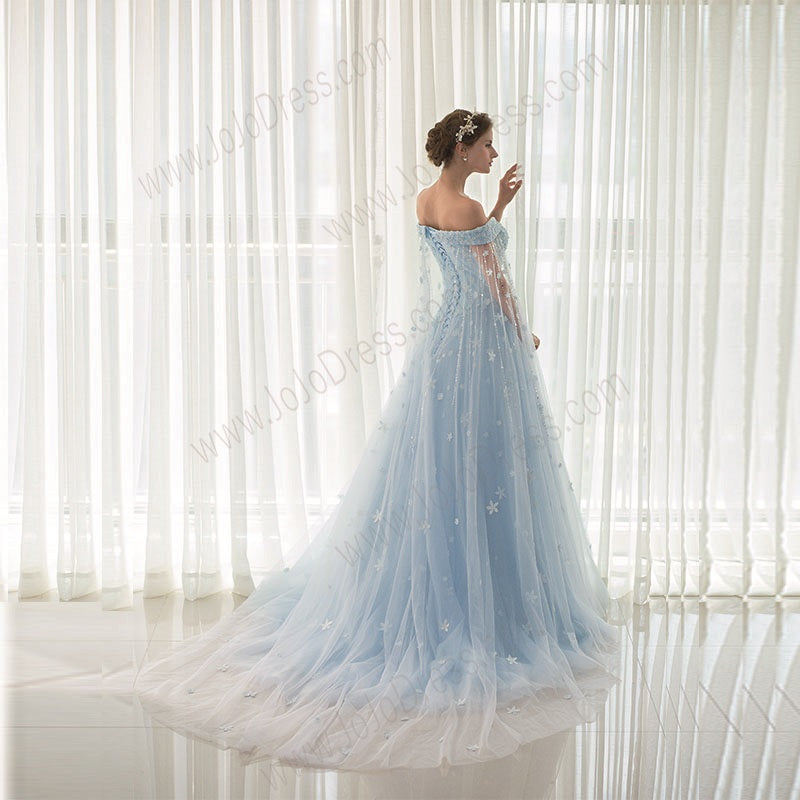 monaco blue prom dress