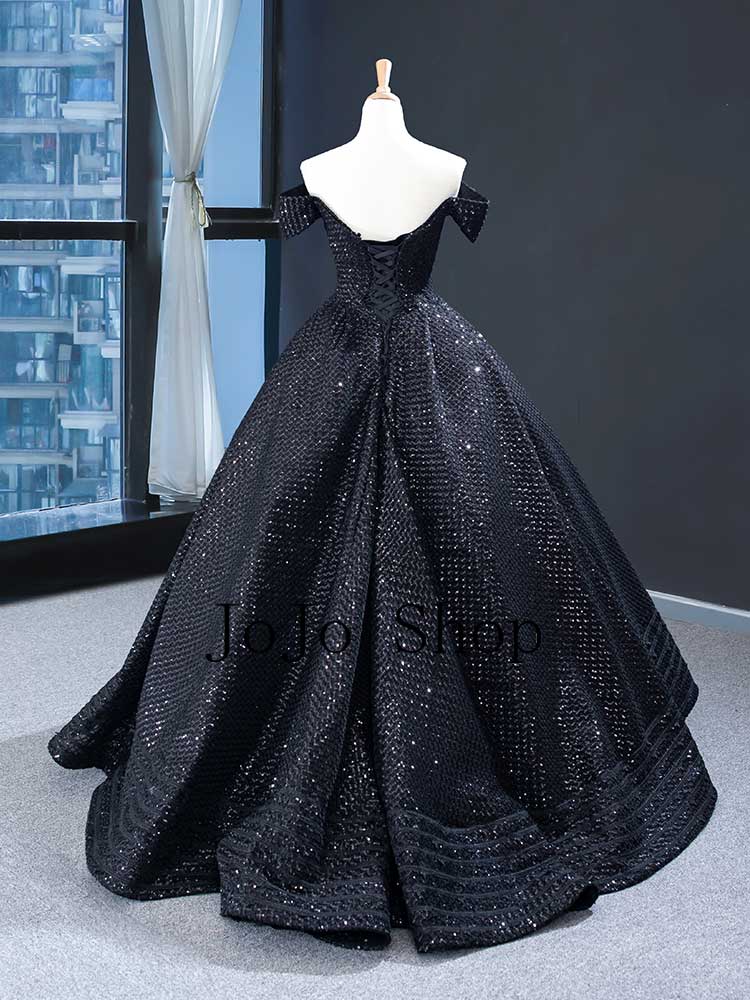 Black High Low Ball Gown Style Formal Evening Gown RS210106 – JoJo Shop