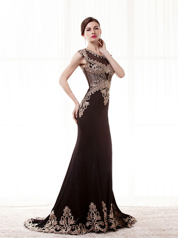 Elegant Dark Chocolate Formal Evening Dress En125 – Jojo Shop