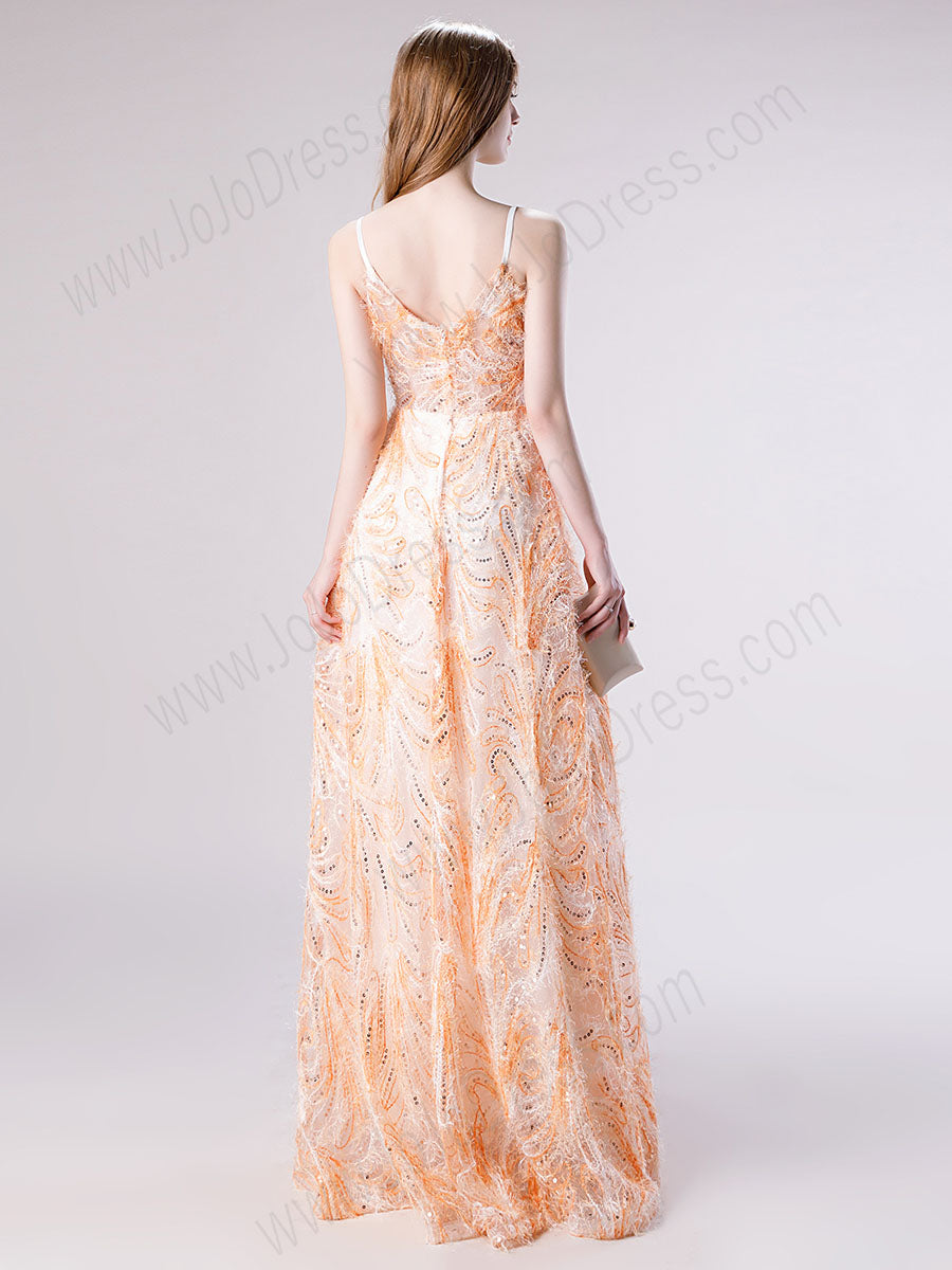 Peach Dinner Dress