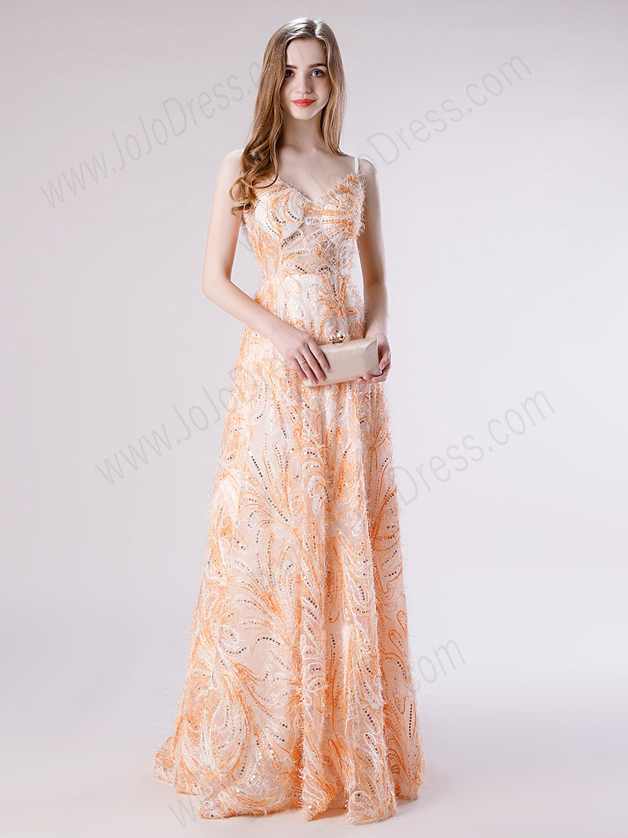 Peach Dinner Dress