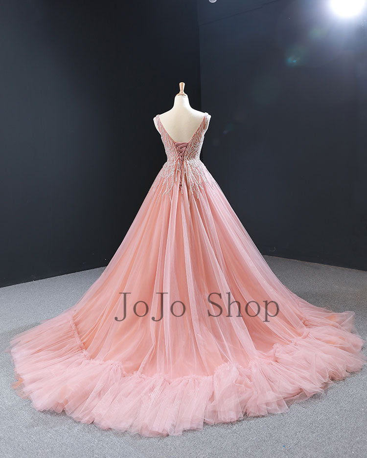 Peach Dinner Dress