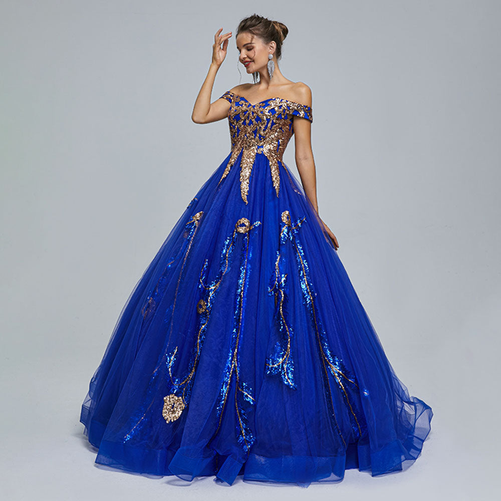 Sweet 16 Dresses Royal Blue Shot