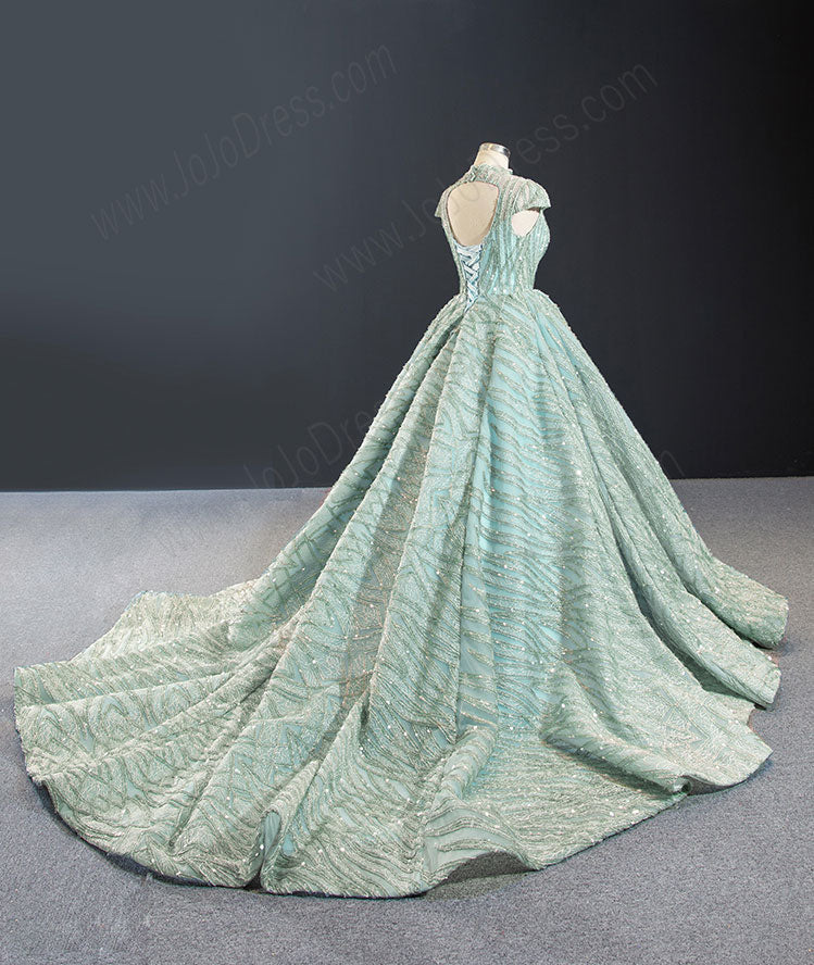 Sage Evening Gown