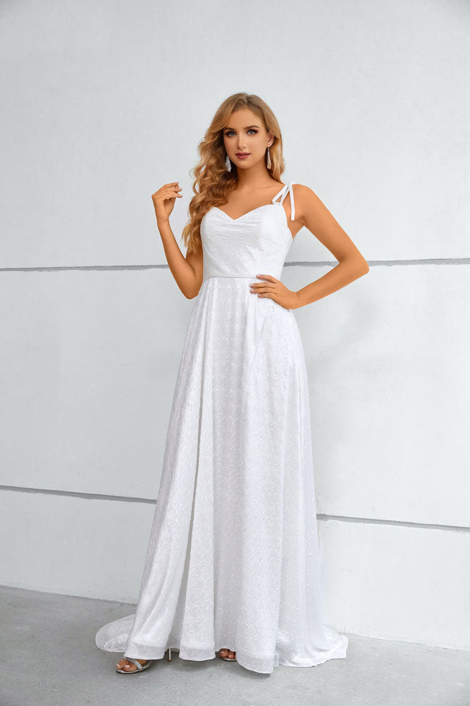 White maxi hot sale formal dress