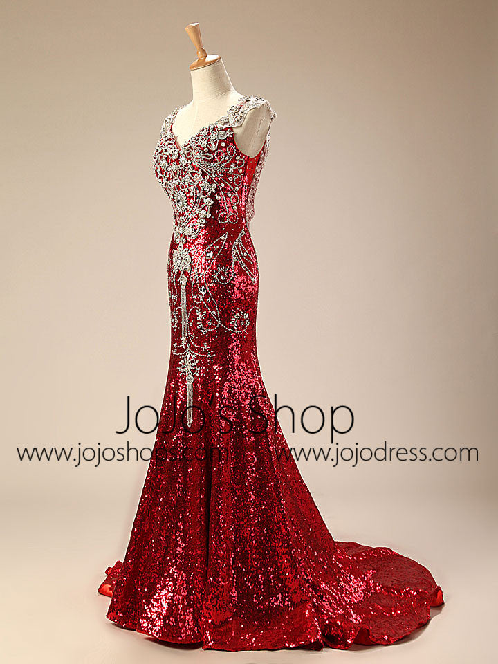 Red Crystal Dresses