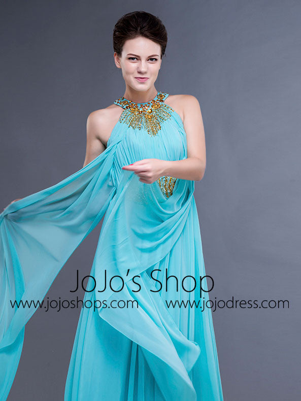 Turquoise Greek Dress